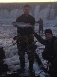 Early morning steelie on the Oswego river