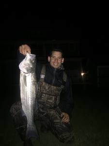 Night striper fishing on the Cape